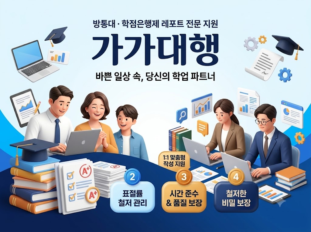 방통대 학점은행제 레포트 지원